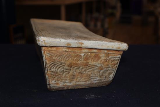 A Chinese Cizhou type pillow length 28cm